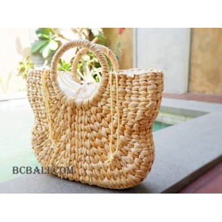 water hyacinth handbags seagrass natural design